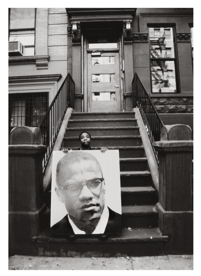 Remembering Malcolm, Harlem, New York, 2008, by Jamel Shabazz