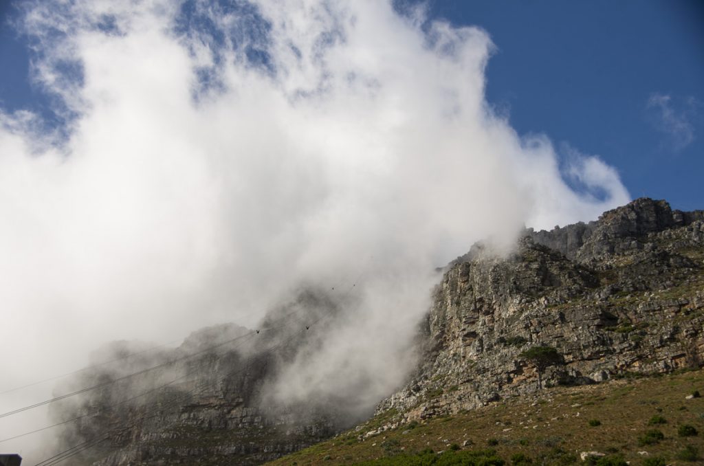 Rain on Table Mountain