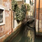 Bridge and Brick Wall on Canal