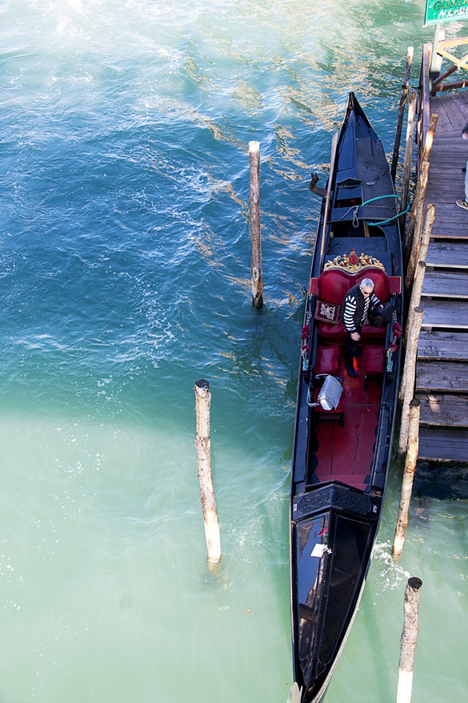 Looking Down on a Gondola