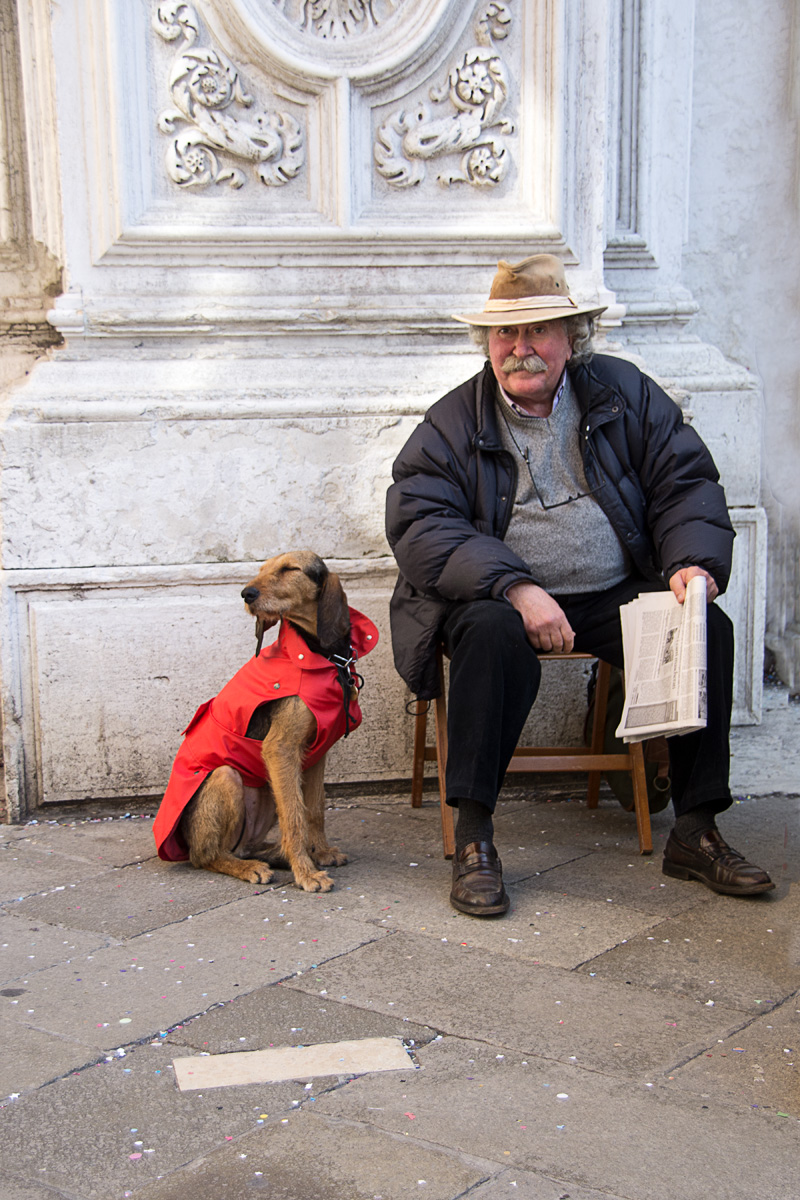 Man and a Dog with Red Jacket – Jay Ressler