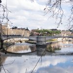 Ponte Garibaldi with Isola Tiberina in Background