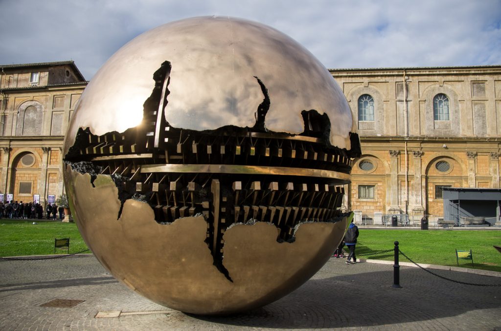 Sfera con Sfera, by Arnaldo Pomodoro