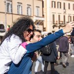 Head to Head in the Piazza Di Spagna