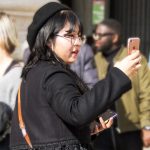 Selfie Using a Pink Phone