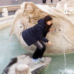 Fountain Climbing in Broad Daylight