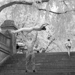 Hoisting a Woman on the Steps